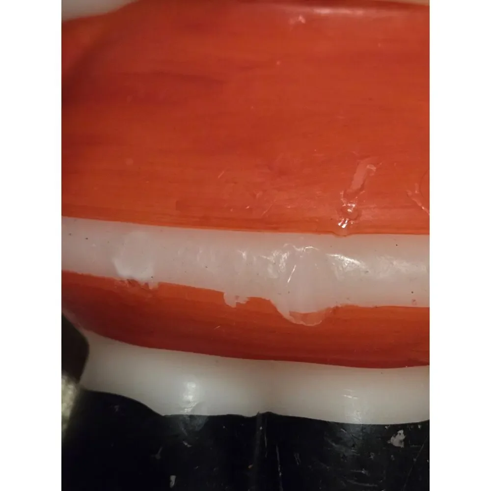 Hallmark Santa Claus Candle Jolly Design 1980s Vintage Made In Hong Kong
